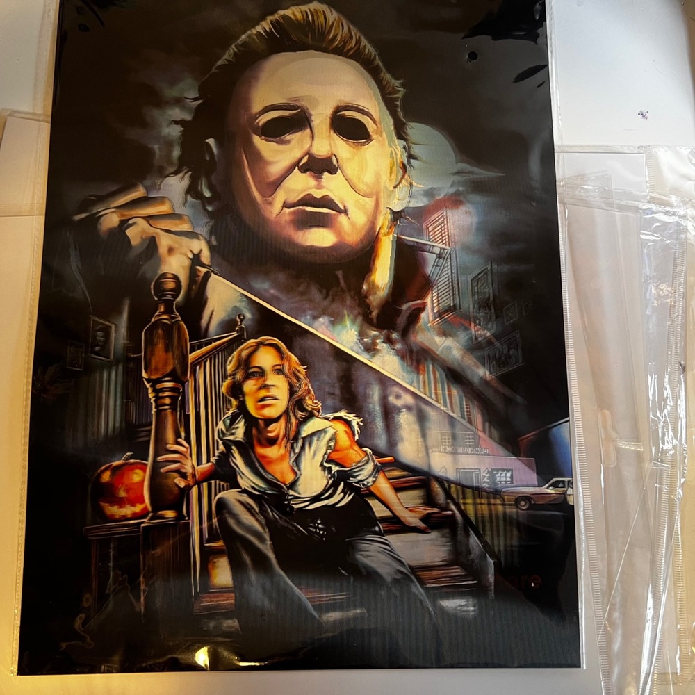 Halloween 11x15 Lenticular 3D Poster Michael Myers Laurie Strode Horror Art